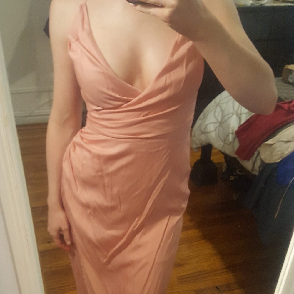 THE JETSET DIARIES Soft Pink Midi Dress